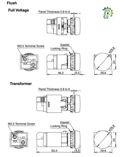 Các thông số kỹ thuật YW1P 1EQ